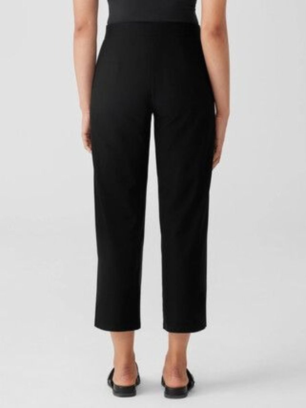 Eileen Fisher Womens Washable Stretch Crepe Straight Pants Black Size 1X Oeko - Picture 4 of 14